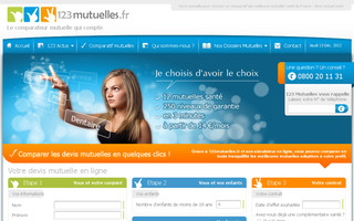 123mutuelles.fr website preview