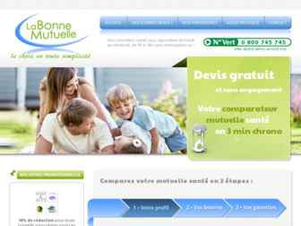 labonnemutuelle.fr website preview