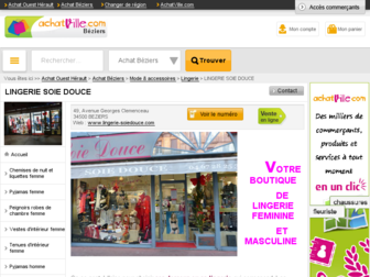 lingerie-soiedouce.com website preview