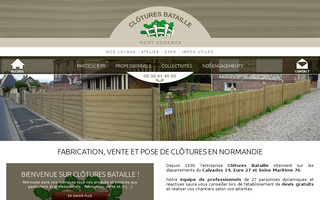 clotures-bataille.fr website preview