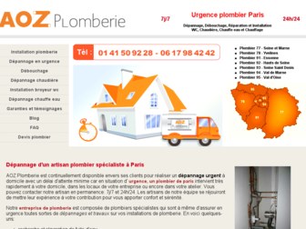 plombier-paris-depannage.fr website preview