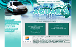 aquaria-depannage-plomberie.com website preview