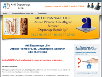 artidepannage.fr website preview