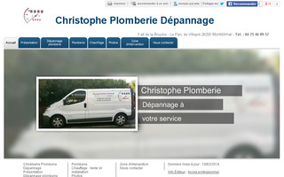 christophe-plomberie-depannage-drome-ardeche.fr website preview