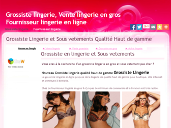 grossiste-lingerie.sitew.com website preview