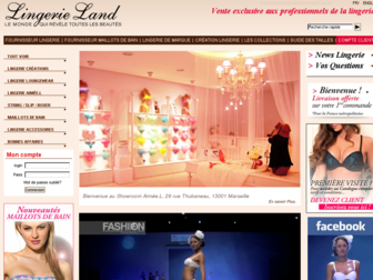 lingerieland.fr website preview