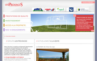 lesprovinces.fr website preview