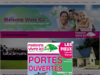 maisons-vivre-ici.com website preview