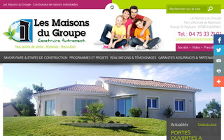 lesmaisonsdugroupe.com website preview