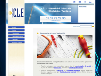 cle-electricite.fr website preview