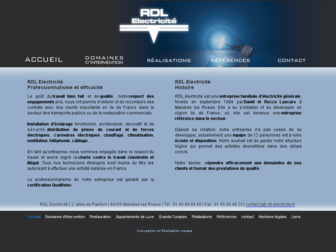 rdl-electricite.fr website preview