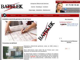batelek-electricite.fr website preview