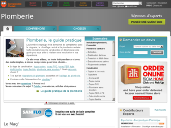 plomberie.comprendrechoisir.com website preview