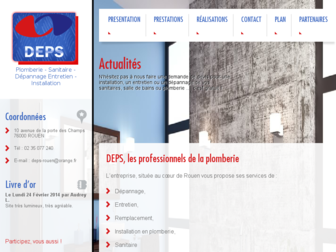 deps-rouen.fr website preview