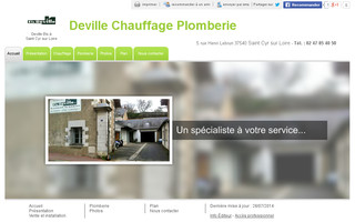 plomberie-chauffage-deville.fr website preview