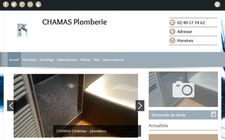 chamas-plomberie.fr website preview