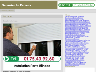 serrurierleperreux.net website preview