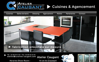 cuisines-caugant.com website preview