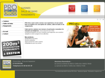 cuisines-prodeco.fr website preview