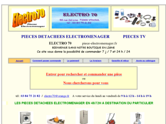 piece-electromenager.fr website preview