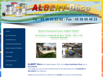 albertdeco.com website preview
