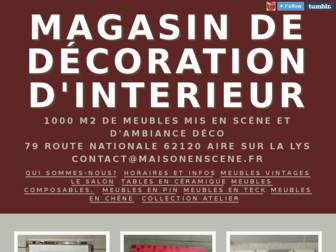 maisonenscene.fr website preview