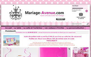 mariage-avenue.com website preview