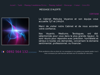 cabinet-melouka-voyance.com website preview