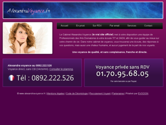 alexandravoyance.fr website preview