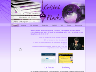 cristal-flashs.fr website preview