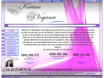 karinavoyance.fr website preview