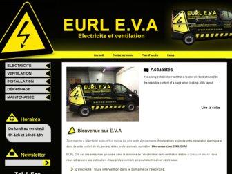 eva-electricite.com website preview