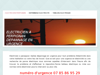 urgence-depannage-electricien-perpignan.fr website preview