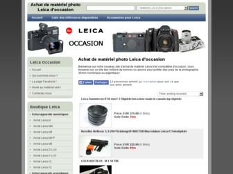 leica-occasion.fr website preview
