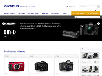 shop.olympus.fr website preview
