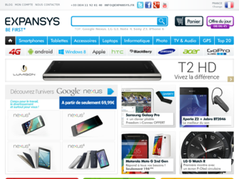 expansys.fr website preview