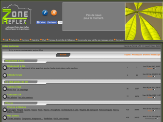zonereflex.fr website preview