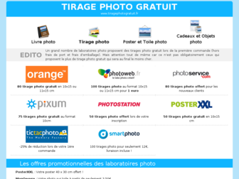 tiragephotogratuit.fr website preview