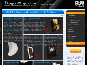 tirages-exposition.com website preview