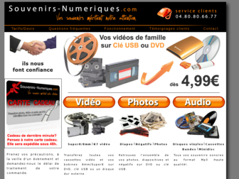 souvenirs-numeriques.com website preview