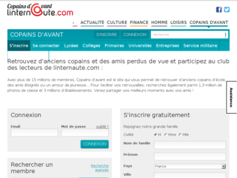 copainsdavant.linternaute.com website preview