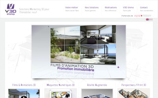 v3d-immo.com website preview