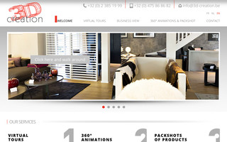 3dcreation.be website preview