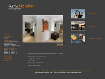 remi-hondier-photographe.com website preview