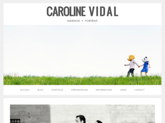 carolinevidalblog.com website preview