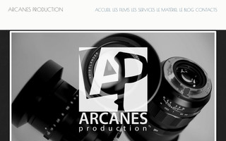arcanes-production.com website preview