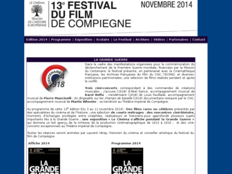 festivaldufilm.compiegne.fr website preview
