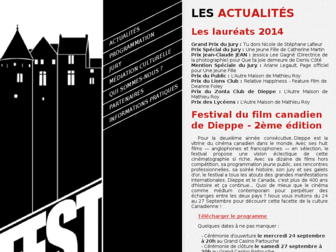 festivaldufilmcanadiendedieppe.fr website preview