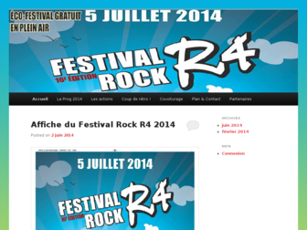 festivalr4.fr website preview