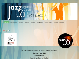 festivaljazz360.fr website preview